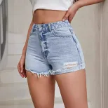 Womens Slim Fit Denim Shorts Comfortable Stylish Casual Perfect for Summer Outings Wholesale Ava