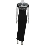 Off Shoulder Bodycon Dress Solid Color Backless Design Elegant Fit Perfect for Parties and Speci