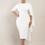 Womens Pencil Skirt Elegant Solid Color Trendy Design Versatile for Various Occasions Wholesale