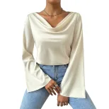Elegant Long Sleeve T Shirt Chic Sophisticated Style Perfect for Spring and Summer Wholesale Ava