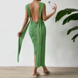 Sexy Backless Bodycon Cami Dress Spring Summer Collection Perfect for Parties Wholesale Availabl