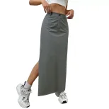 High Waisted Bodycon Skirt Vintage Style Slim Fit Elegant Design Perfect for Parties and Night O