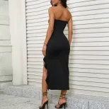 Off Shoulder Bodycon Dress Slim Fit Elegant Sexy Party Style Autumn Winter Collection Wholesale