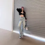 High Waisted Wide Leg Jeans for Women Loose Fit Trendy Design Spring Fall Style Wholesale Availa