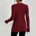 V Neck Long Sleeve Crop Top French Style Sexy Design Spring Summer Fashion Womens Casual Wear Wh