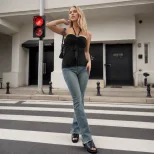 Womens Sexy Halter Neck T Shirt Backless Sleeveless Trendy Design Spring Summer Casual Wear Whol
