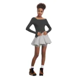 Womens Slim Fit Solid Color Irregular Long Sleeve T Shirt Elegant Versatile Korean Style Perfect