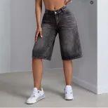 Wide Leg Denim Pants Trendy Street Style Casual Wear for Women Wholesale Available customizable