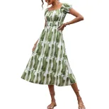 Off Shoulder Dress Casual Vacation Style Elegant Design Perfect for Summer Events Wholesale Avai