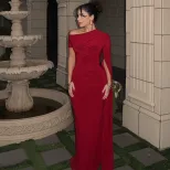 Off Shoulder Long Sleeve Dress Hollow Out Design Slim Fit Spring Fashion Perfect for Parties and