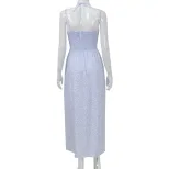 Floral Ruffle Hem Maxi Dress Summer Style Sweet Aesthetic Lightweight Fabric Perfect for Casual