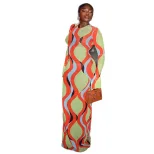 Fashionable Womens Bodycon Dress Round Neck Long Sleeve Comfortable Fit Versatile for Casual or