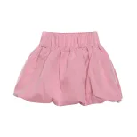Summer Womens Bubble Skirt High Waist Solid Color Versatile Design Casual Wear for Parties or Ou