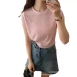 Summer Womens Sheer Mesh Top Short Sleeve Sequin Detail Pastel Colors Casual Wear Wholesale Avai