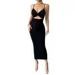 Summer Sleeveless Bodycon Dress Elegant Sexy Chic Design Perfect for Parties and Events Wholesal