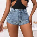 Slim Fit Denim Shorts Sexy Casual Style Perfect for Summer Outings Wholesale Available OEM ODM s