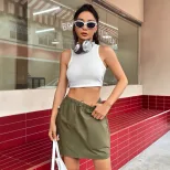 High Waisted Bodycon Skirt Casual Versatile Comfortable Perfect for Everyday Wear Wholesale Avai