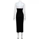 Sleeveless Halter Bodycon Dress Slim Fit Floral Print Elegant Style Perfect for Parties and Even