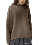 High Neck Loose Knit Sweater Soft Fabric Multiple Colors Autumn Winter Style Ready to Ship Whole