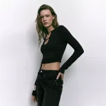 Street Style Womens T Shirt Minimalist Design Short Length Fashionable for Spring Summer Wholesa