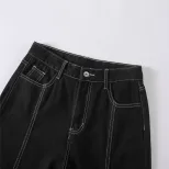 Womens Slim Fit Straight Leg Jeans Versatile Denim Trousers Casual Wear for All Seasons Wholesal
