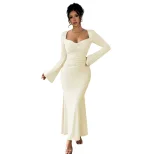 Elegant Ankle Length Dress Chic Style High Quality Fabric Spring Summer Collection Perfect for F