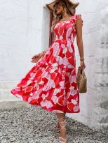 Spring Womens Dress Elegant Waist Defined Design Perfect for Casual or Formal Occasions Availabl