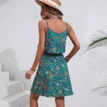 Floral Print Bodycon Dress Sexy Design Sleeveless Comfortable Fabric Perfect for Parties and Nig