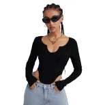 Womens Streetwear T Shirt Spring Summer Collection Fashionable Reverse Stitch Design Wholesale A