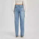 High Waisted Straight Leg Jeans for Women Stretch Denim Casual Style Trendy Fashion Wholesale Av