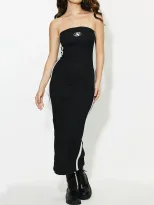 Strapless Bodycon Dress Backless Design Slim Fit Elegant Style Perfect for Parties and Events Re