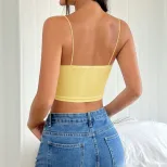 Fashionable Womens Short Camisole Top Versatile Sleeveless Design Spring Summer Collection Whole