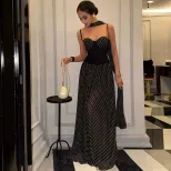 Summer Womens Dress Sexy Backless Halter Neck Trendy Polka Dot Design Perfect for Parties and Ev