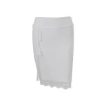 Lace Trim Tie Front Top and Bodycon Mini Skirt Set Sexy Slim Fit Spring Perfect for Parties or N