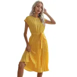 Polka Dot Dress Customizable Wholesale Stylish Design Perfect for Summer Events OEM ODM Availabl