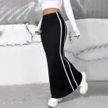Color Block Bodycon Maxi Skirt Spring Summer Collection Slim Fit Vacation Style Wholesale Availa