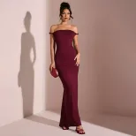 Elegant Summer Maxi Dress for Women Off Shoulder Backless Party Style Perfect for Formal Events