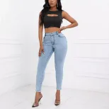Slim Fit Stretch Denim Jeans for Women Casual Style Comfortable Fabric Versatile Use Ready to Sh