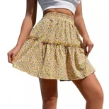 Floral Print Mini Skirt High Waist Stylish Design Spring Summer Fashion Wholesale Available read