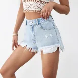 Distressed Denim Jacket Fashionable Trendy Unique Design Casual Wear Street Style Wholesale Avai
