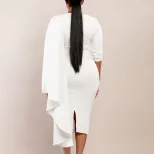 Womens Pencil Skirt Elegant Solid Color Trendy Design Versatile for Various Occasions Wholesale