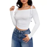 Basic Womens T Shirt Minimalist Design Short Sleeve Versatile Style Spring Summer Fashion Wholes