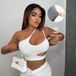 Womens Sexy Asymmetrical One Shoulder Crop Top Spring Summer Collection Trendy Design Comfortabl