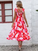 Spring Womens Dress Elegant Waist Defined Design Perfect for Casual or Formal Occasions Availabl