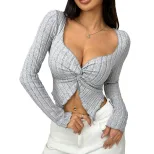 Slim Fit Cropped T Shirt Sexy Design Short Sleeve Lightweight Fabric Spring Summer Casual Wear W