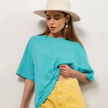 Womens Loose Fit Cotton T Shirt 16 Colors Soft Fabric Casual Style Perfect for Summer Wear Whole