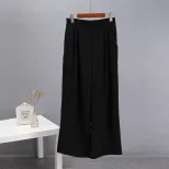 High Waisted Wide Leg Trousers Spring Collection Casual Style Flared Design Versatile for Everyd