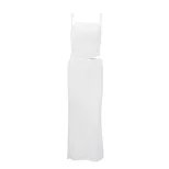 Womens Sleeveless Bodycon Dress Stylish Solid Color Sexy Backless Design Perfect for Winter Part