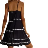 Womens Casual Vacation Dress Trendy Sweet Sleeveless Design Comfortable Fabric Available for Who