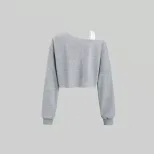 Womens Trendy Sports T Shirt Asymmetrical Neckline Long Sleeve Spring Summer Style Wholesale Ava